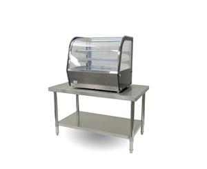 Bonvue 120L Heated Counter Top 3 Shelf Food Display - Silver