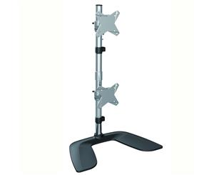 Brateck Free Standing Dual Vertical LCD Monitors Stand from 13''-27" LDT02-T02V