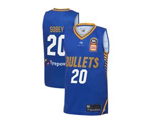 Brisbane Bullets 19/20 Youth Authentic NBL Basketball Home Jersey - Nathan Sobey
