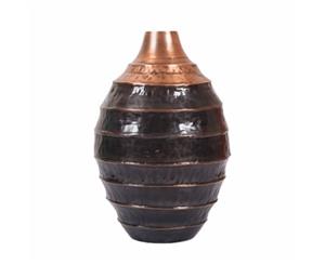 COCOON Large 44cm Tall Vase - Copper