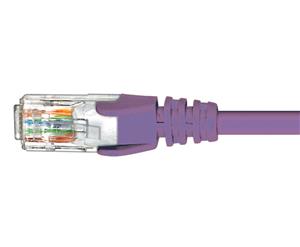 Cabac 1m CAT6 RJ45 LAN Ethenet Network Purple Patch Lead