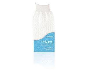 Caronlab Milano Body Exfoliating Massage Glove Mitt White