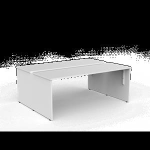 CeVello 1800 x 600mm White Two User Double Sided Desk
