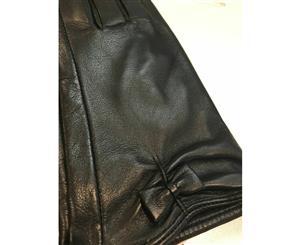Dents Ladies Classic Sheepskin Leather Gloves - Black