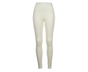 Girls Merino Wool Blend Long Janes Thermal Pants - Natural