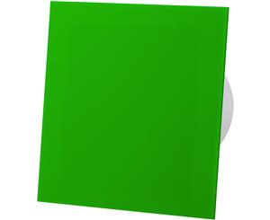 Green Acrylic Glass Front Panel 100mm Standard Extractor Fan for Wall Ceiling Ventilation