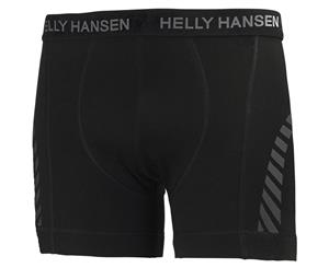 Helly Hansen Mens Lifa Merino Wool Warm Windblock Boxer Shorts - Black