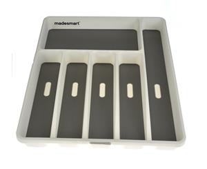 Madesmart Cutlery Tray 6 Compartment - White