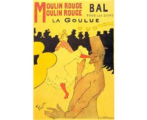 Moulin Rouge la Goulue by Toulouse-Lautrec Canvas Print