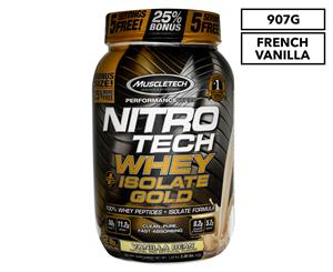 Muscletech Nitro-Tech Whey + Isolate Gold Vanilla Bean 907g