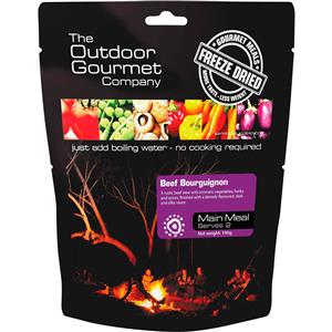 Outdoor Gourmet Company Beef Bourguignon Freeze Dried Food 2 Serves