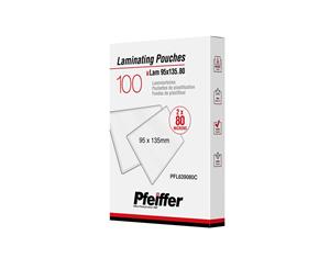 Pfeiffer Laminating Pouches 95 X 135 Mm 80 Mic 100-Pack (C)