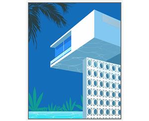 Pool View Architecture | Floating Frame Artwork | 80 x 100cm