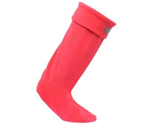 Regatta Great Outdoors Womens/Ladies Fleece Wellington Boot Socks (Virtual Pink) - RG1012