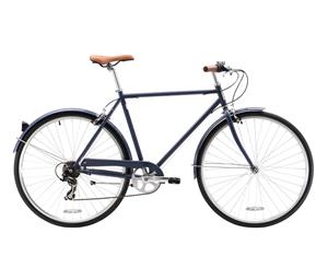 Reid Vintage ROADSTER Bike Retro Men's BICYCLE Shimano 7 - Speed - Navy Blue