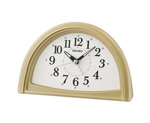 Seiko QHE166G Analogue Beep Alarm Clock Gold