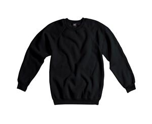 Sg Kids Raglan Sleeve Crew Neck Sweatshirt (Black) - BC1071