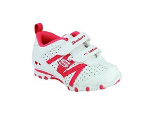 Skechers Sk82688 (Cont) / Girls Trainers (White /Red) - FS1639
