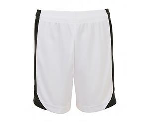 Sols Mens Olimpico Football Shorts (White/Black) - PC2788