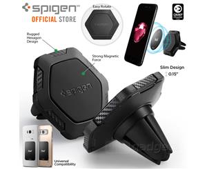 Spigen Car Mount Holder Genuine SPIGEN Kuel QS11 Air Vent Magnetic for iPhone/Galaxy [ColourBlack]