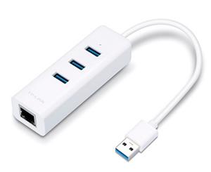 TP-LINK (UE330) USB3.0 to Gigabit Ethernet Converter 3-Ports USB3.0 Hub
