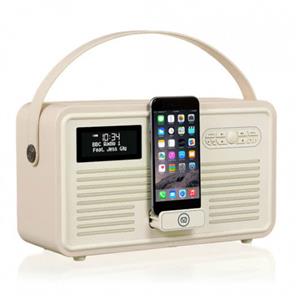 VQ - VQ-RETMKII-CR - Retro Mk II - DAB+ Radio with Apple Lightning Dock & Bluetooth - Cream