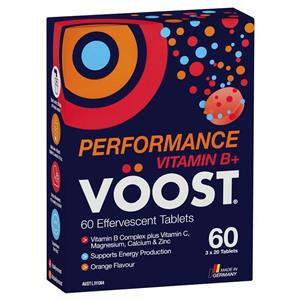 Voost Vitamin B+ Performance Effervescent 60 Pack Exclusive Size