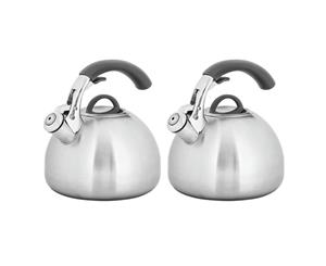 2PK Avanti Varese 2.5L Stainless Steel Whistling Kettle Kitchen Stove Induction
