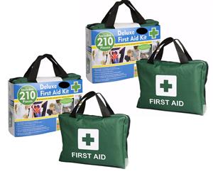 2x 210pcs Deluxe First Aid Kit - Bulk Pack