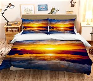 3D Dazzling Sunset 172 Bed Pillowcases Quilt