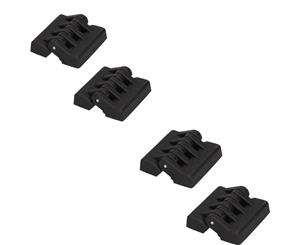 AB Tools Pack 4 Black Polymide Hinge Reinforced Plastic 48x49mm Italian Concealed Fixing
