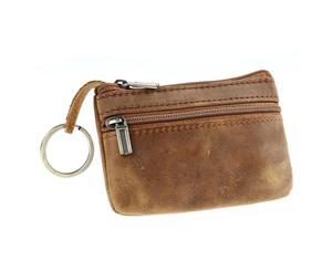 Acelure Vintage Leather Wallets Coin Bag - Brown