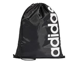 Adidas Linear Core Drawstring Gym Bag/Sack - Black/White