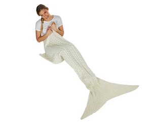 Adult 160x100cm Mermaid Blanket - Beige