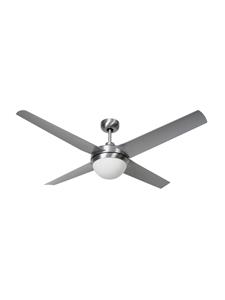 Altitude Eco 132cm Outdoor Fan and Light in Brushed Aluminium