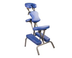 Aluminium Portable Beauty Massage Foldable Chair BLUE