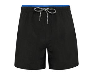 Asquith & Fox Mens Swim Shorts (Black/Royal) - RW6242
