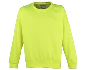 Awdis Childrens Unisex Electric Sweatshirt / Schoolwear (Electric Yellow) - RW190