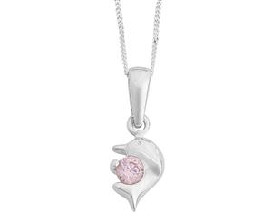Bevilles Children's Dolphin Necklace in Sterling Silver