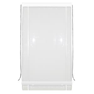 Bistro Blinds 0.75mm PVC Outdoor Blind - 900mm x 2400mm Clear / White