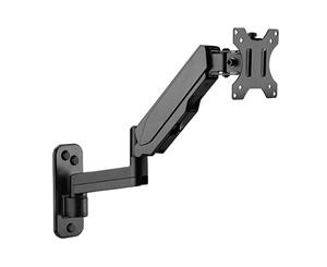 Brateck Single Screen TV Bracket Wall Mounted Articulating Gas Spring Monitor Arm 7"-32"