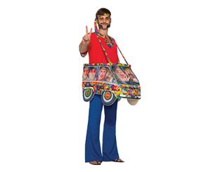 Bristol Novelty Unisex Adults Hippie Van Step In Costume (Multicoloured) - BN1350