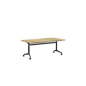 CeVello 1800 x 900mm Black Frame And Oak Top Flip Table