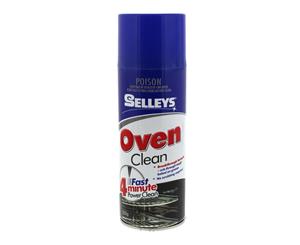 Cleaner Oven Fast Action 4 Minute Power Clean Aerosol Spray Can 350g Selleys