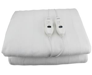 DOUBLE SIZE - ELECTRIC BLANKET WASHABLE FITTED POLYESTER CONTROLLER LED DISPL...