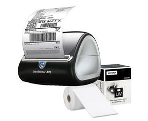 DYMO LabelWriter 4XL Thermal Shipping Label Printer + 4 Label Rolls Starter Bundle (SD0904960)