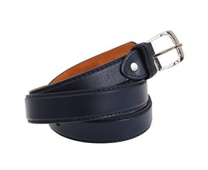 Forest Belts Mens One Inch Bonded Real Leather Belt (Navy) - BL101
