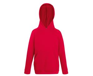 Fruit Of The Loom Childrens Unisex Lightweight Hooded Sweatshirt / Hoodie (Kelly Green) - BC2652