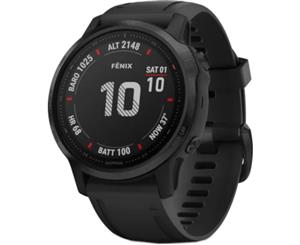 GARMIN fenix 6S Pro Multisport GPS Watch Black with Black Band