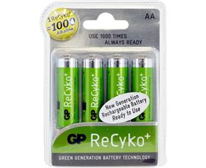 GP4AARECY GP Recyko Lsd Aa Battery 4Pk 2050Mah Rechargeable Nimh Gp